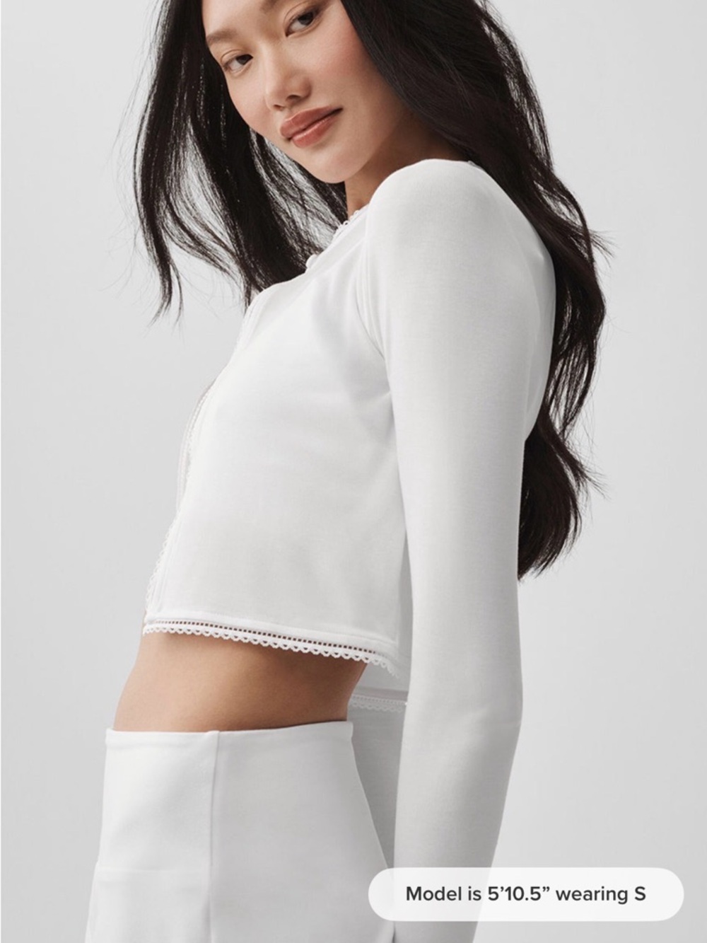 NWT Alo Yoga Alosoft Affection Tennis Skort (Built-In Shorts) White XS - Picture 6 of 9
